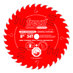 Freud P408 8" Diameter X 34T Hi-ATB Combination Carbide-Tipped Saw Blade With 5/8" Arbor (.126" Kerf