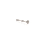 [KUTZALL S-14-E]  1/4" SPHERE BURR, 1/8" SHAFT (ORIGINAL, COARSE)
