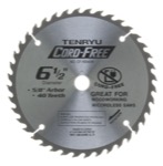 Tenryu CF-16540W 6-1/2" Carbide Tipped Saw Blade ( 40 Tooth ATAF Grind - 5/8" Arbor - 0.059 Kerf)