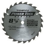Tenryu PT-21624 8" Carbide Tipped Saw Blade ( 24 Tooth ATB Grind - 5/8" Arbor - 0.087 Kerf)