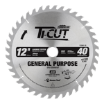 Timberline 12040-30 TI-CUT SAW 12"/40T ATB 30MM