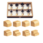 Timberline TRS-180 8-PIECE FORM BIT SET 1/2 SHANK