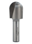 Whiteside 1413 1" Diameter X 1-1/4" Double Flute Round Nose Router Bit (1/2" Shank)