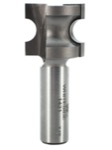 Whiteside 1431 3/8" Diameter X 3/16" Radius X 7/8" Double Flute Half Round Router Bit (1/2" Shank)