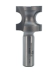 Whiteside 1432 1/2" Diameter X 1/4" Radius X 1" Double Flute Half Round Router Bit (1/2" Shank)