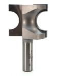 Whiteside 1433A 3/4" Diameter X 1-1/2" Double Flute Bull Nose Bit (1/2" Shank)