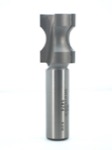 Whiteside 1474 1/2" Bead Opening X 1/8" Bead Depth X 1" Double Flute Oval Edge Router Bit (1/2" Shan