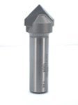 Whiteside 1504 3/4" Diameter X 3/8" Point Length 90-Degree Double Flute V-Grooving Router Bit (1/2" 