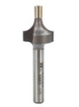 Whiteside 1982 5/8" Diameter X 1/2" Double Flute Roundover Router Bit (1/4" Shank)