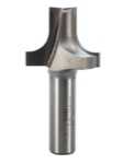 Whiteside 2076 1-3/8" Diameter X 13/16" Double Flute Plunge Roundover Router Bit (1/2" Shank)