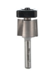 Whiteside 2650 3/4" Diameter X 5/8" Double Flute Laminate Trim Bit with Square Bearing (1/4" Shank)