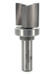 Whiteside 3016 1-1/8" Diameter X 1" Double Flute Template Bit With Ball Bearing (1/2" Shank)