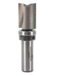 Whiteside 3020 3/4" Diameter X 1" Double Flute Template Bit With Ball Bearing (1/2" Shank)