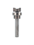 Whiteside 3027 1/2" Diameter X 1/4" Double Flute Template Bit With Oversize Bearing (1/4" Shank)