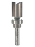 Whiteside 3032 9/16" Diameter X 3/4" Double Flute Template Bit With Oversize Bearing Router Bit (1/4