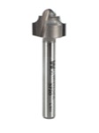 Whiteside 3720 5/8" Diameter X 1/2" Double Flute Classical Round Bottom Router Bit (1/4" Shank)