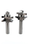 Whiteside 6002 1-5/8" Diameter X 7/8" Double Flute Ogee Stile & Rail Bit Set (1/2" Shank)