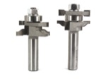 Whiteside 6002X 1-5/8" Diameter X 7/8" Double Flute Plywood Panel Ogee Stile & Rail Bit Set (1/2" Sh