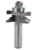 [WHITESIDE 6003A]  1-5/8" Diameter X 7/8" Double Flute Stile Cutter - Bead Type (1/2" Shank)