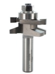 Whiteside 6004A 1-5/8" Diameter X 7/8" Double Flute Stile Cutter - Straight Type (1/2" Shank)