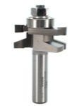 Whiteside 6004A 1-5/8" Diameter X 7/8" Double Flute Stile Cutter - Straight Type (1/2" Shank)
