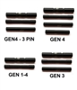 CENTENNIAL DEFENSE SYSTEMS Black Coated Stainless Steel Pin Kit For Glock Gen 1-4