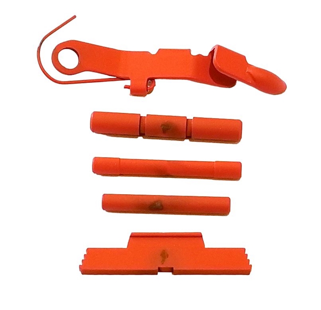 GHOST BULLET Extended Slide Stop Release and Extended Control Kit For GLOCK Gen 1 - 4  HiViZ Orange  Cerakote CHOOSE KIT