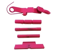 GHOST BULLET Extended Slide Stop Release and Extended Control Kit For GLOCK Gen 1 - 4  Pink Cerakote CHOOSE KIT