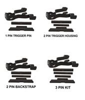 CENTENNIAL DEFENSE SYSTEMS Black Cerakote Extended Control Kits  With TANGO DOWN Slide Release For Glock17, 19, 19X, 22, 23, 26, 27, 31, 34, 35, 44, 45 GEN 5 (Price Varies Per Kit)