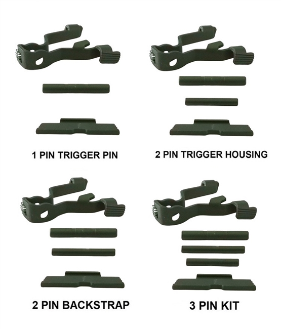 GoTo SPORTS GEAR OD GREEN Cerakote Extended Control Kits  With TANGO DOWN Slide Release For Glock17, 19, 19X, 22, 23, 26, 27, 31, 34, 35, 44, 45 GEN 5 (Price Varies Per Kit)