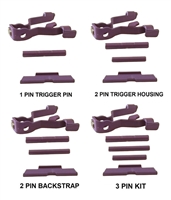 CENTENNIAL DEFENSE SYSTEMS MAD Purple Cerakote Extended Control Kits  With TANGO DOWN Slide Release For Glock 17, 19, 19X, 22, 23, 26, 27, 31, 34, 35, 44, 45 GEN 5 (Price Varies Per Kit)