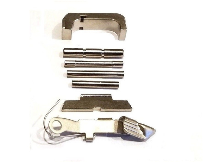 GoTo GEAR Chrome Extended Control Kit And Mag Release For GLOCK GEN 4