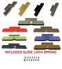 GoTo SPORTS GEAR Stainless Steel Extended Slide Lock Levers For Glock Gen 5, Cerakote, Chrome, TiN Gold