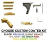 Lower Parts Kit For Glock 17 Gen 1 2 3  With Out Trigger Cerakokte, Chrome, TiN Gold