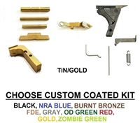 Lower Parts Kit  For Glock 20 Gen 1 2 3 With Out Trigger, Cerakote, Chrome, TiN Gold