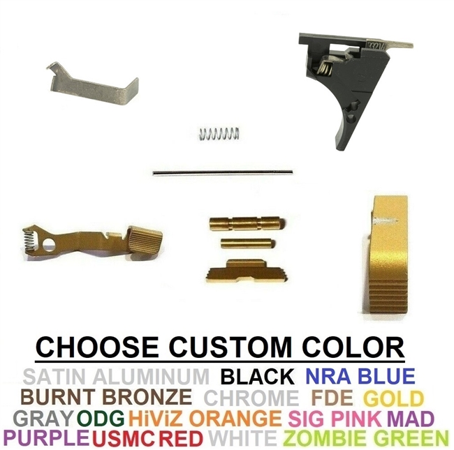 Lower Parts Kit With Extended Controls For Glock 43  Without Trigger, G43