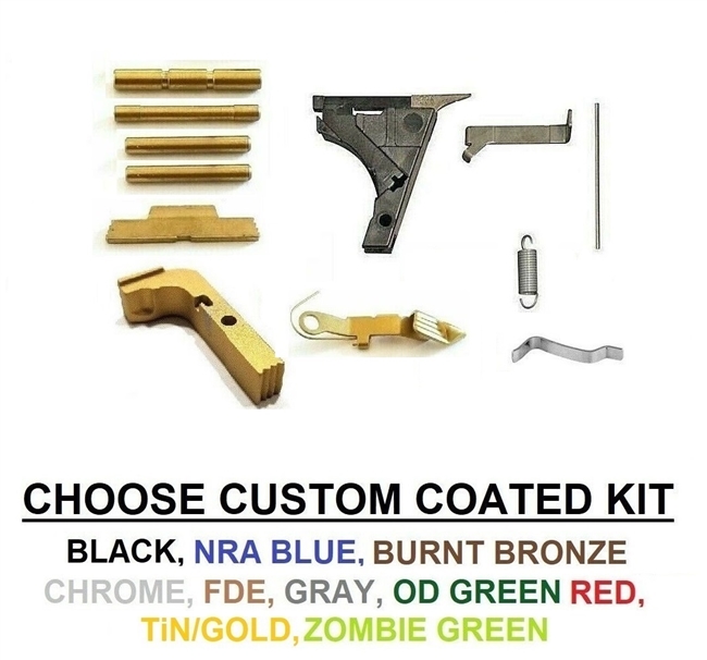 Lower Parts Kit  With Extended Controls For Glock Polymer80   P80 G19 Gen 1 - 3 With Out Trigger