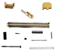 Upper Parts Kit For GLOCK 19 Gen 1-3 Custom TiN/Gold Coated with TiN Coated Guide Rod