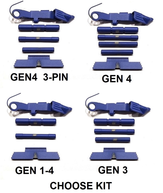 NRA Blue Extended Control Kits For Glock GEN 1-4 (Price Varies Per Kit)