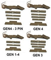 Flat Dark Earth (FDE) Extended Control Kits For Glock GEN 1-4 (Price Varies Per Kit)