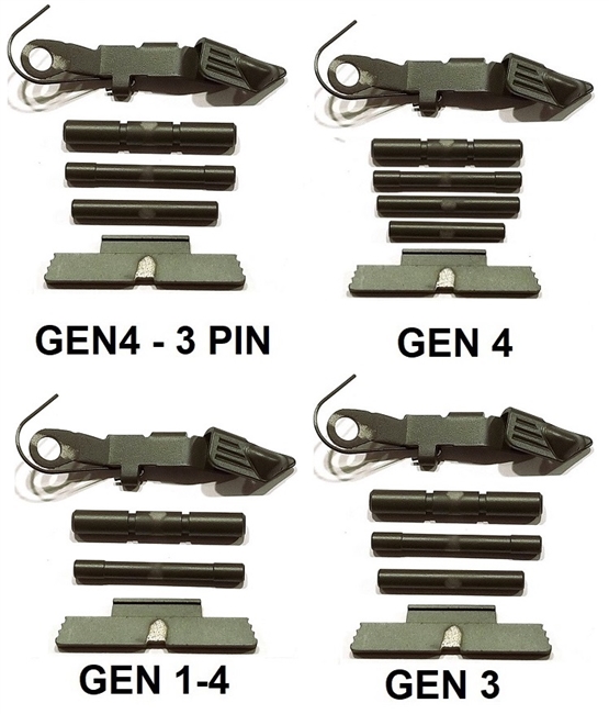 OD Green Extended Control Kits For Glock GEN 1-4 (Price Varies Per Kit)