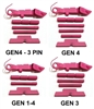 Pink Extended Control Kits For Glock GEN 1-4 (Price Varies Per Kit)