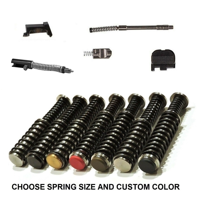 Upper Parts Kit For GLOCK 43 43X 48 With Custom Coated Stainless Steel Guide Rod Assembly