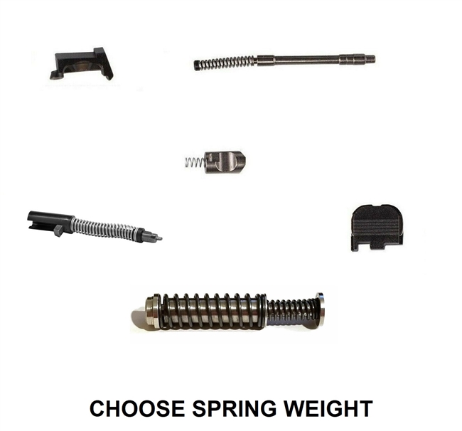 Upper Parts Kit For GLOCK 43 43X With Stainless Steel Guide Rod Assembly