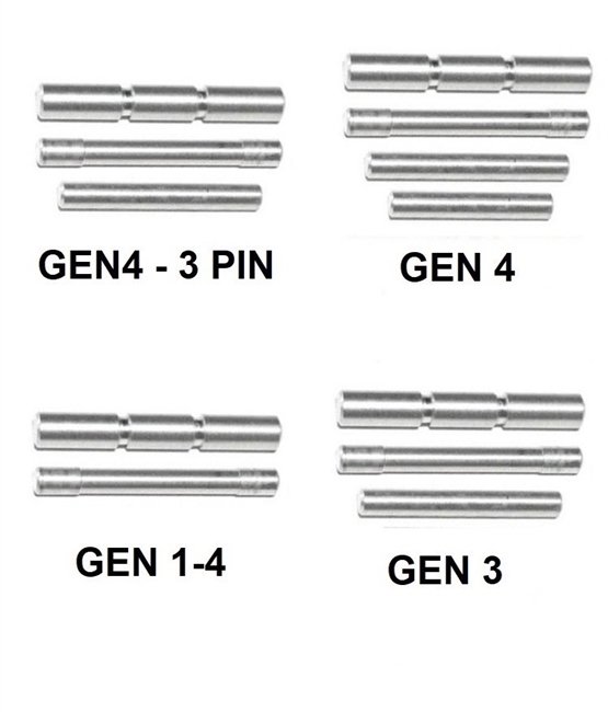 GoTo SPORTS GEAR Stainless Steel Pin Kit For Glock Gen 1 - 4