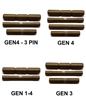 CENTENNIAL DEFENSE SYSTEMS Burnt Bronze Coated Stainless Steel Pin Kits For Glock Generation 1 - 4 (Price Varies Per Kit)