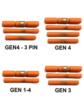 GoTo SPORTS GEAR HiViZ Orange Coated Stainless Steel Pin Kits For Glock Generation 1 - 4 (Price Varies Per Kit)