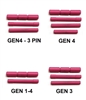 CENTENNIAL DEFENSE SYSTEMS Pink Coated Stainless Steel Pin Kits For Glock Generation 1 - 4 (Price Varies Per Kit)