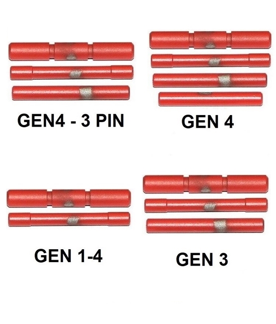 CENTENNIAL DEFENSE SYSTEMS USMC Red Coated Stainless Steel Pin Kits For Glock Generation 1 - 4 (Price Varies Per Kit)