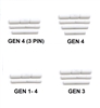 CENTENNIAL DEFENSE SYSTEMS White Coated Stainless Steel Pin Kits For Glock Generation 1 - 4 (Price Varies Per Kit)